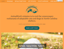 Tablet Screenshot of animalkind.org